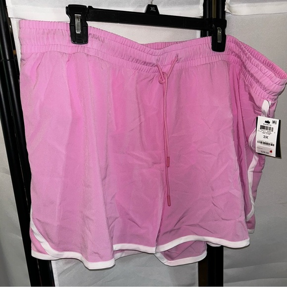 Ideology Women's Drawstring Running Shorts Pink 3X - Picture 1 of 4